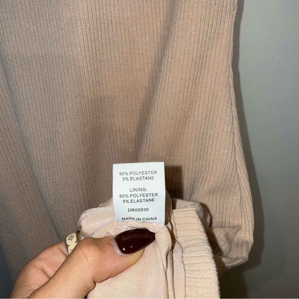 Meshki Blush Ribbed Mini Dress - Picture 6 of 6